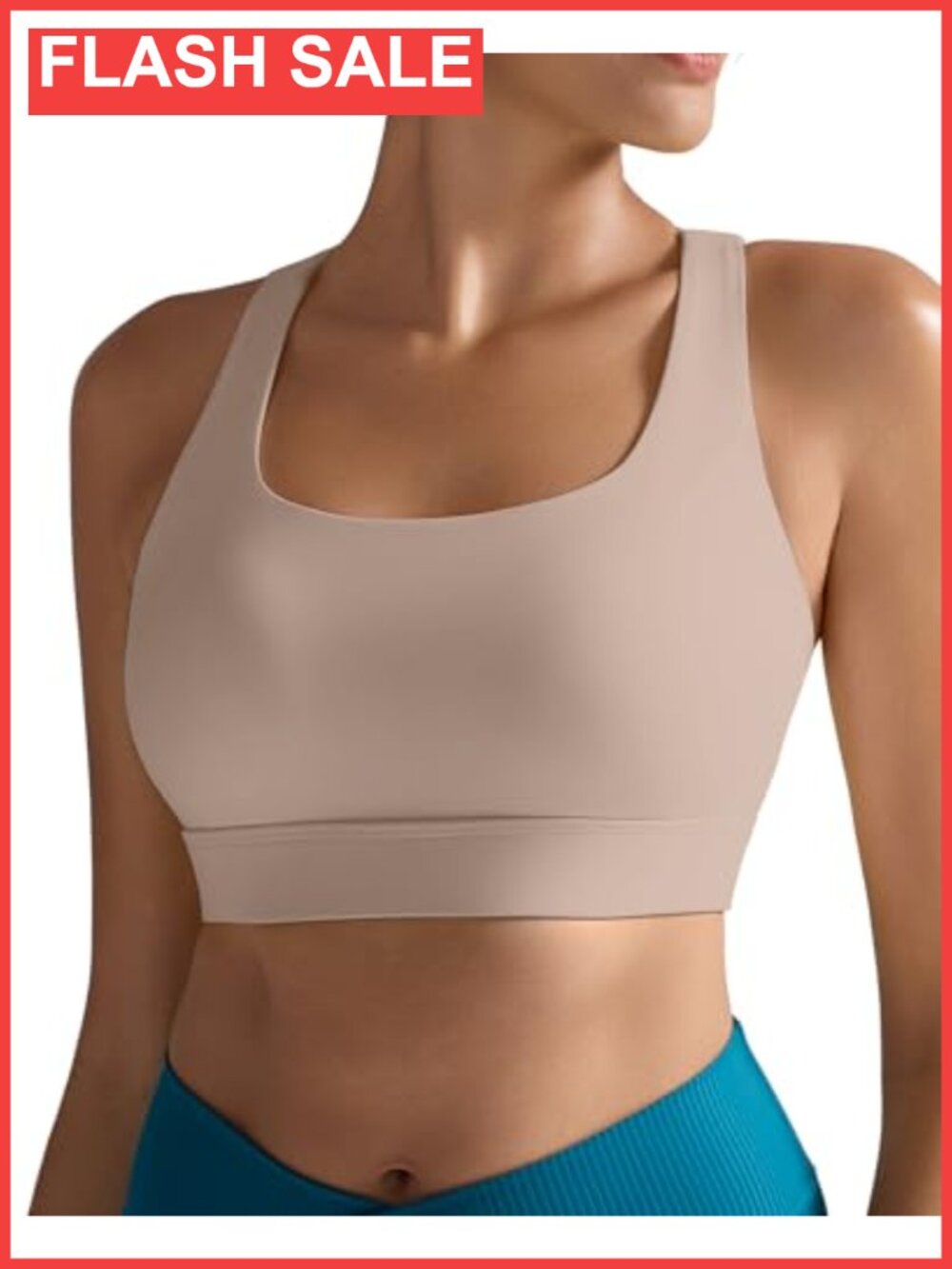 High Impact Sports Bra High Support Moulded Cup Racerback Workout Bra